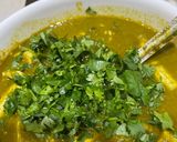 A picture of step 4 of Palak paneer.