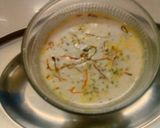 A picture of step 7 of Kesriya thandai.