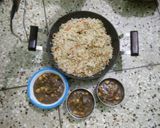 A picture of step 5 of Mixed fried rice.