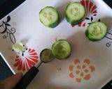 A picture of step 2 of Cucumber Watermelon Paneer bites.