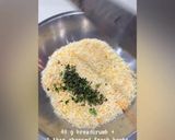 A picture of step 2 of Crunchy parmesan - crushed chicken with asparagus and lemon fettuccine.