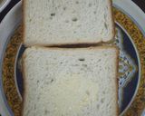 A picture of step 2 of Cheesy double decker veg grilled sandwich.