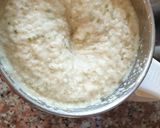 A picture of step 2 of Medu Vada with Mango chutney.