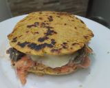 Foto del paso 14 de la receta: Arepa rellena de carne🫓, queso🥩 y ensalada🥯🧀