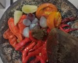 Foto langkah ke 3 dari resep Sambal Terong Hijau Kukus.