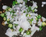 A picture of step 5 of Okra (Bhindi) Omelette.