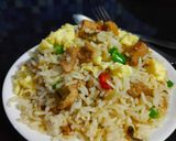 A picture of step 9 of Chicken fried rice.