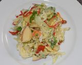 A picture of step 1 of Cabbage Salad with Apple and Walnuts.