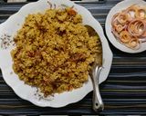 A picture of step 6 of Leftover Chhole Pulao.