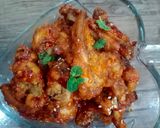 A picture of step 6 of Korean style hot wings.