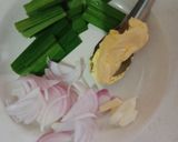 Gambar langkah 1 resipi Nasi lemak tumis.