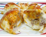 Foto del paso 13 de la receta: Huevos rellenos de carne