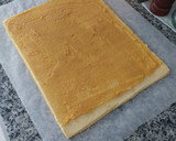 Foto del paso 29 de la receta: Bracito de crema de praliné de avellanas y compota de caqui cubierto de yema quemada (sin gluten)
