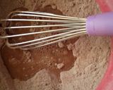 A picture of step 2 of Eggless chocolate cake.