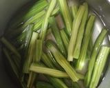 A picture of step 1 of Drumstick veg With besan.