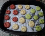 عکس مرحله 3 از دستور شیرینی تابه ای تم هندوانه (ایده یلدا، بدون فر و بدون همزن)