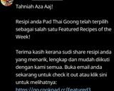 Gambar langkah 7 resipi Phad Thai Goong.
