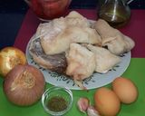 Foto del paso 1 de la receta: Bacalao al piquillo con muselina de ajo
