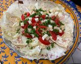 Une image de l'étape 10 de Salade castelfranco aux tomates, pecorino truffé et persil.