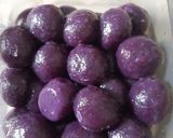 Foto langkah ke 2 dari resep 39. Biji Salak Ubi Ungu Fiber creme Isi Coklat.