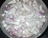 A picture of step 1 of Onion Yoghurt Dip.