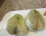 Hình bước làm 1 của món Củ Hồi Nướng Kèm Cà Chua Cherry và Đậu Bơ (Món Chay)