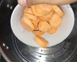 Foto langkah ke 1 dari resep Lapis talam ubi kuning dan ungu.