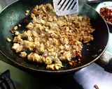 A picture of step 8 of Veg chicken shawarma.