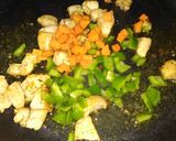 A picture of step 5 of Simple chick n veg pasta.