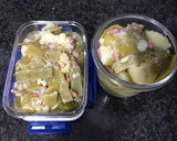 Foto del paso 4 de la receta: Patatas con vainas y jamón serrano