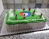 Foto del paso 13 de la receta: Torta de cumple "Cancha de fútbol"
