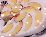 صورة لخطوة 2 من وصفة كيكة باردة بنكهة الخوخ المنعشة 😋😍