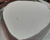 A picture of step 2 of Heart shape Marble cake Green & white.