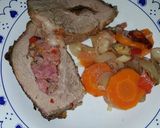 Foto del paso 9 de la receta: Colita de cuadril rellena sobre vegetales