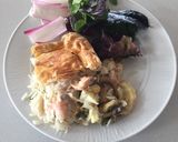 A picture of step 8 of Russian-style pie.