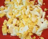 A picture of step 4 of Olivye /Ukrainian Potato Salad.