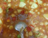 A picture of step 1 of Kathiawari chana chat.