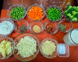 A picture of step 1 of Veg. Au Gratin.