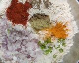 A picture of step 1 of Barley ka spicy chilla.