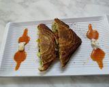 A picture of step 3 of Healthy Toasted sandwich.
