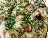 Foto del paso 4 de la receta Berenjena a la plancha con ajo/perejil/aceite de oliva