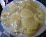 Foto del paso 3 de la receta: Pastel de patata, queso y lacón, con bechamel al horno😋🍽