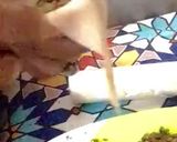 A picture of step 1 of Beef Qeema Samosa.