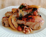 Foto del paso 10 de la receta: Pollo asado con manzana y frutos secos
