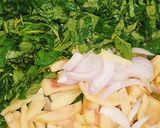 चौलाई आलू,प्याज पकौड़े ( cholai aloo pya रेसिपी चरण 1 फोटो