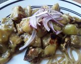 Foto del paso 9 de la receta: Fideos fritos con berenjenas doradas en salsa de naranja
