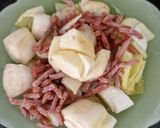Une image de l'étape 4 de Salade endives pommes bacon.