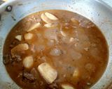 A picture of step 15 of Aloo Qeema.
