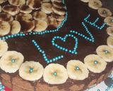 صورة لخطوة 7 من وصفة كيكة بالشوكولا🍫 محشوة بالموز🍌🍌