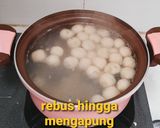 Foto langkah ke 5 dari resep Cilok isi Abon sapi pedas.